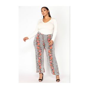 fashion nova floral flare leg pants